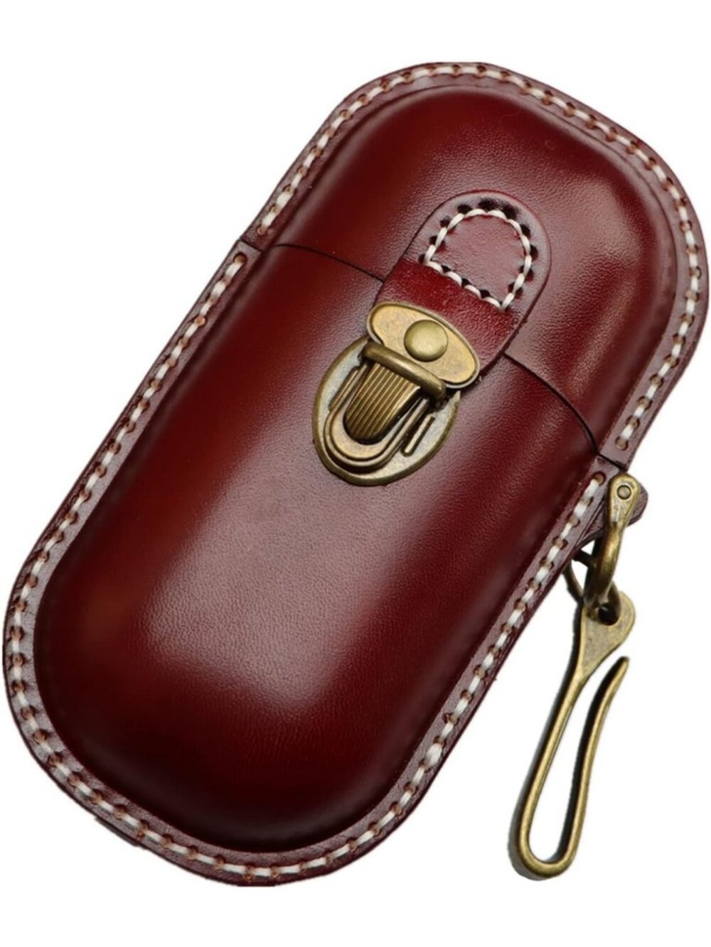 Stylish Handmade Leather Eyeglass Case - Hard Shell for Sunglasses & Glasses